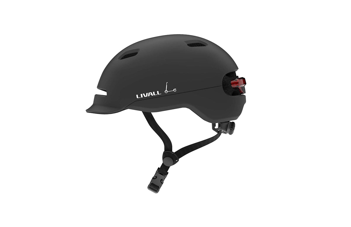 Livall Unisex – Casco de Bicicleta Adulto C20, Negro, 54-58 cm