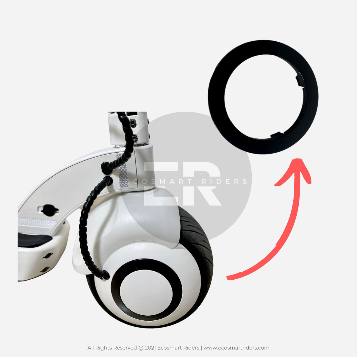 Circular Wheel Reflectors | ORNO E-Scooter